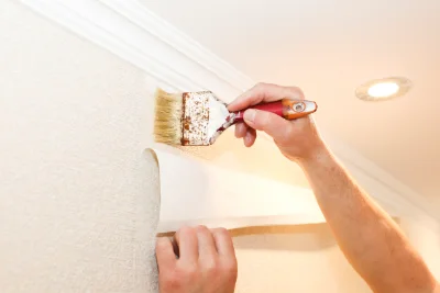 Pose de papier peint à Braize — revêtements muraux et toiles de verre
